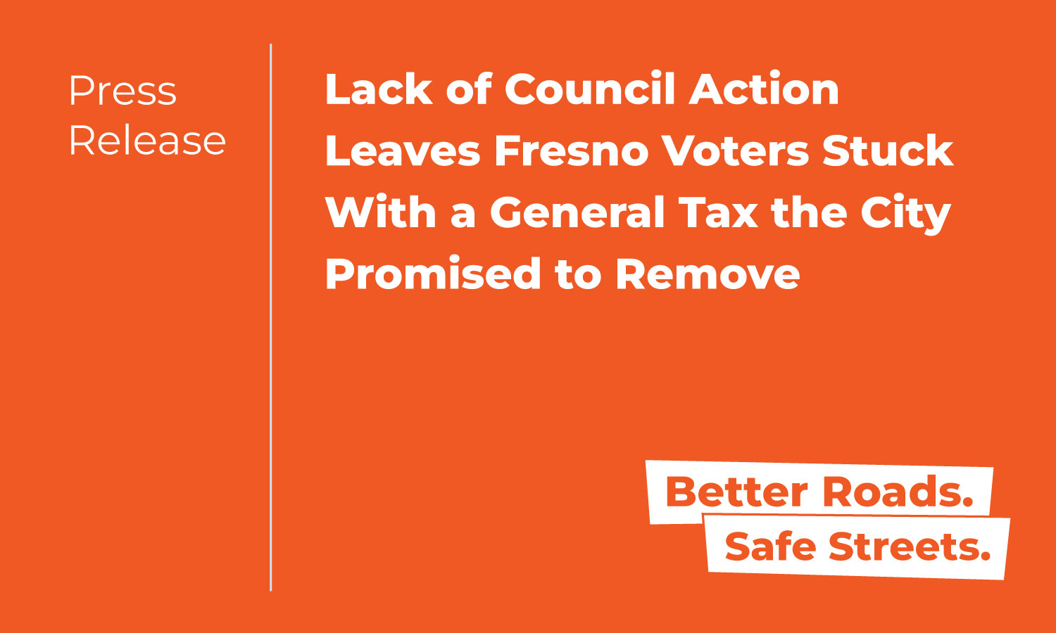 Lack of Council Action Leaves Fresno Voters Stuck With a General Tax the City Promised to Remove